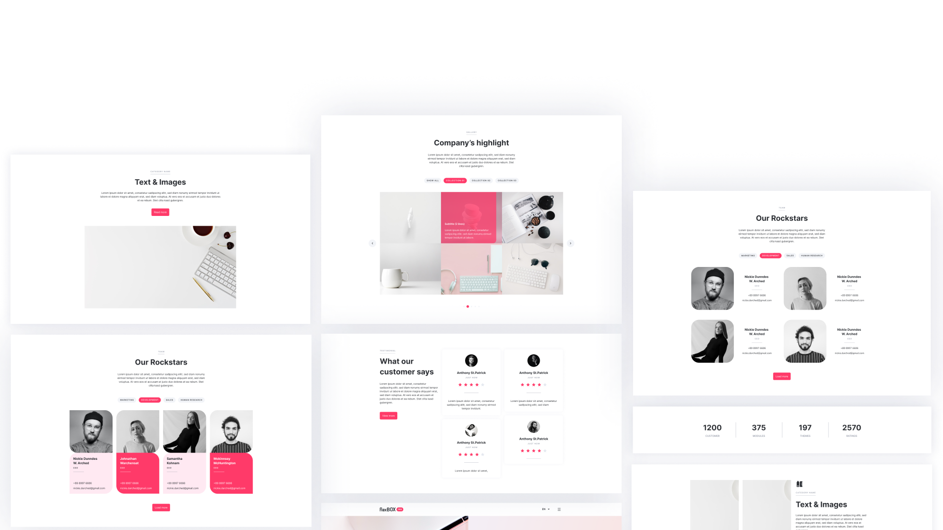 Background showcase modules transparent